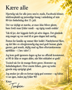 takkekort